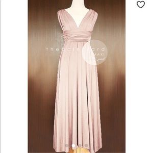 Nude Pink Infinity Maxi Dress
